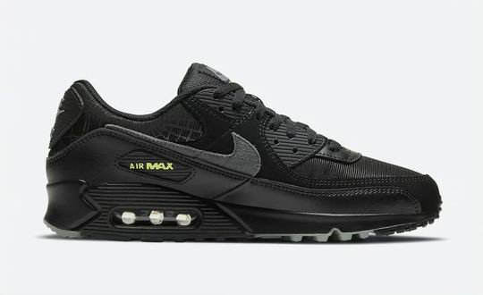 Cheap Nike Air Max 90 Men's Women's Shoes Black Grey Green-94 - Click Image to Close